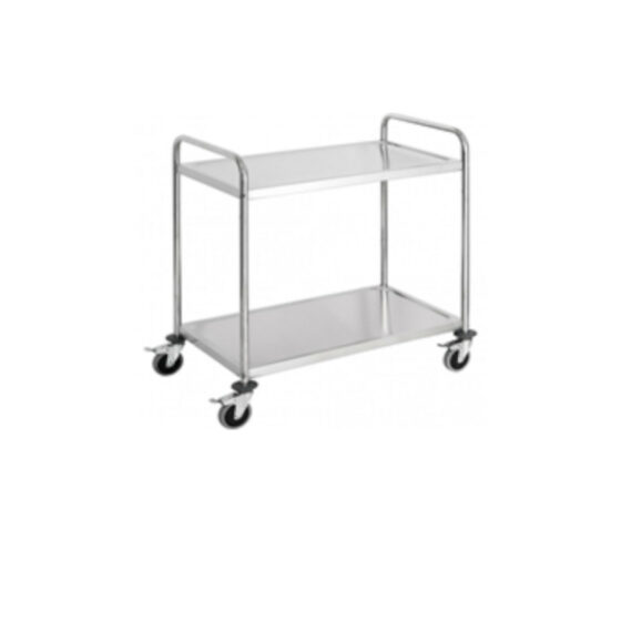 Instrument trolley 2 shelves